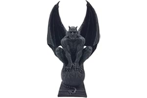 JOH. VOGLER GMBH Vogler 766-7119 Dämon sitzt auf Weltkugel Gothic 31 cm Figur Demon Gargoyle