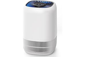 OMISOON Purificatore d'Aria Personale, Filtro HEPA H13 99,97%, Consumo Energetico Ridotto a 5W, Adatto per Stanze da 10㎡ a 15㎡, Silenzioso 22db, Elimina Efficacemente Polline e Polvere, Capelli