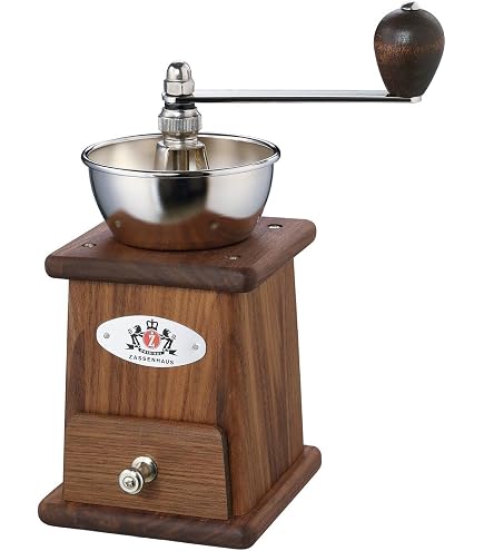Moulin à Café Manuel Zassenhaus Santos En Noyer | Broyage Réglable Continu | Version Récipient 70g - 11