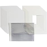 Kadinsky Art Pack Of 20 - Picture Photo Mounts, Backs And Clear Bags 12" X 16" To Fit A4 Iced