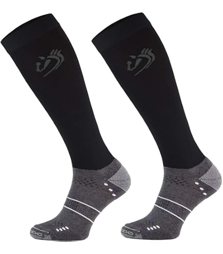 LeMieux My Competition Sock Ice Blue - Chaussettes D'Équitation Femme Légères Et Confortables Pour La Compétition