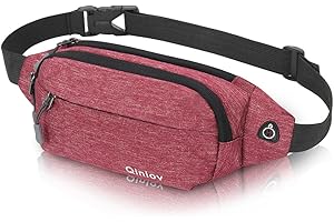 QINLOV Sac Banane Homme Femme Ville De Sécurité pour Voyage Ou Outdoor Sport Waist Pack Fanny Pack pour Vie Quotidienne Ou Randonnée