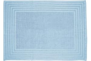 BARCELÓ TEXTIL Barceló - Alfombra baño Diamante - 50x70 cm - Color Celeste