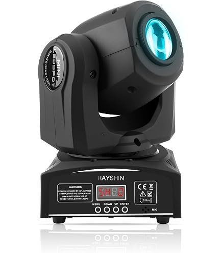 Effet Ciel étoilé Projecteur Lyre ZonQoonz 60W - Tête Mobile Avec Faisceaux LED Et Ciel étoilé Lampe Scène Fête Mariage