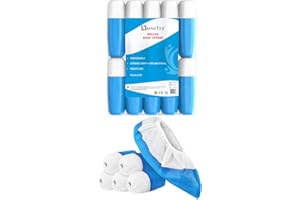 50x Omnitex® Heavy Duty Deluxe Shoe Covers, 9.6g with Anti-Slip Sole | Non Woven + CPE Material | Disposable Tear Resistant | Long Life | Heavy Use | Pack of 50