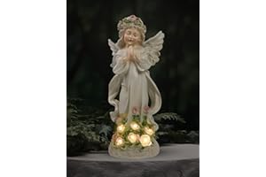 GEDFONG Geschenke für Frauen, Gartendeko Solar Gartenfiguren Garten Geschenke für Mama, Personalisierte Garten Balkon Deko Geburtstagsgeschenk für Frauen, Betende Fee