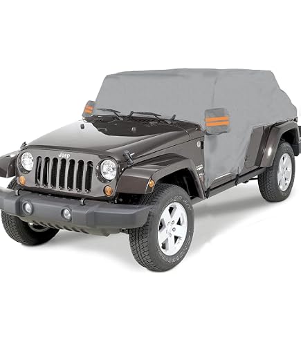 Housse De Protection Jeep Wrangler JK/JL 4 Portes - Imperméable 210D Oxford Pour Tous Temps