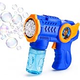 Talky Pilli K&ouml;p&uuml;k Tabancası Otomatik Baloncuk Makinesi Bubble Gun Bol K&ouml;p&uuml;k &Uuml;reten Sızdırmaz Tasarım (Mavi)