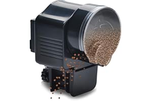 Stronrive Comedero Automático para Peces - Alimentador Eléctrico a Prueba de Humedad para Acuario y Pecera - Dispensador de Alimentos para Tanques