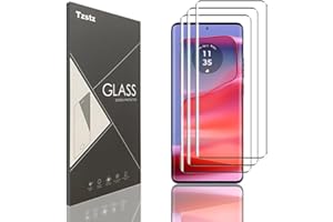 Tzstz 3 sztuki szkła hartowanego do Motorola Edge 50 Pro/Motorola Edge 50 Ultra, folia ochronna 3D, pełna osłona, bez pęcherzyków powietrza, odporna na zarysowania, folia ochronna HD