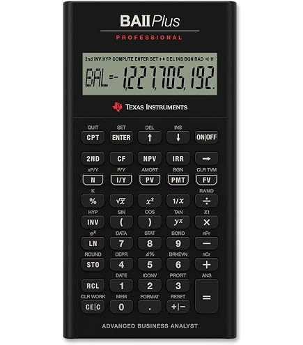 Texas Instruments BA II Plus Professional Calculator: Amazon.co.uk