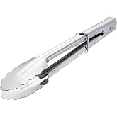 LACOR 62924 &ndash; Jumbo Stainless Steel Tong 24 cm &ndash; Kitchen Utensil | In stainless steel, firm grip for precise serving; ideal f