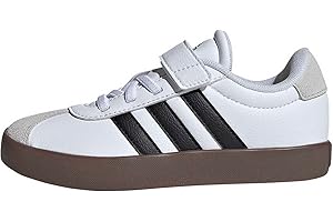 adidas Unisex niños VL Court 3.0 Shoes, Cloud White/Core Black/Grey One, 33 EU