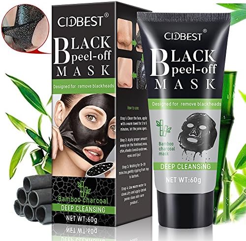 Peel Off Blackhead Mask, Peel Off Mask, Blackhead Remover Mask , Purifying Black Mask, Activated Charcoal Deep Pore Cleansing Mask, Suction Face Nose Clear Acne Blackhead Mask 60g