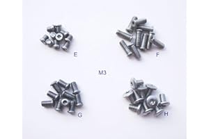 MYIW Couteau de Poche s'occuper des puits vis, Rivets Couteaux Fasteners, axe, l'acier Inoxydable boîte de 40 pièces