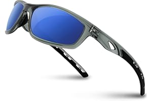 RIVBOS Polarized Sports Sunglasses Driving shades For Men TR90 Unbreakable Frame RB833
