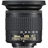 Nikon AF-P DX 10-20 mm f/4.5-5.6G VR Obiettivo, Nero [Versione EU]