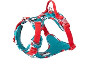 TVMALL Uprząż dla małych, średnich i dużych psów, odblaskowa, regulowany klips z przodu, uprząż dla psa na zewnątrz, ochrona przed ciągnięciem, uprząż bez ciągnięcia, sportowa kamizelka dla psa