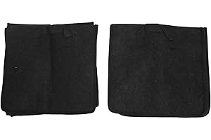 TOMOTATO 2 Stücke Black Gallon Grow Bags mit Griffen Pflanztöpfe mit Vielen Seiten Tragbare Grow Bags Fördern den Wurzelschnitt für Gemüse(45 * 45 * 45)