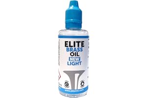ELITE MUSICAL INSTRUMENT CARE Elite Brass Oil New Light Huile pour instruments de musique à vent 60 ml : trompette, trombone, fliscorne, trompe, tuba, etc