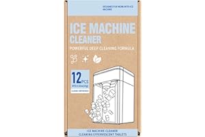 GENERIC Eismaschinen-Reiniger, Eiswürfelbereiter-Reinigungstabletten, Ice Machine Cleaner Maker Descaler,Reinigungstabletten, Entkalker für Arbeitsplatte Entfernt Effektiv Hartes Wasser, Kalk Gerüche (1)