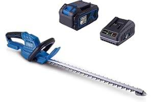 Scheppach Akku-Heckenschere C-HT570-X 20V Heckentrimmer | Schnittlänge 510mm | Schnittstärke 16mm | 20V-IXES-Serie | 24000 Schnitte/Min | Schwert 560mm | inkl. Schwertschutz | mit 4Ah Akku & Ladegerät