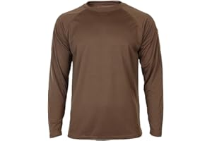Mil-Tec Tactical Quick Dry Langarmshirt Herren • Langarm T-Shirt mit Raglanärmeln & Daumenschlaufen • Atmungsaktiv & schnelltrocknendes Sport- und Funktionsshirt • Taktisches Longshirt