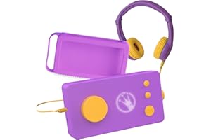 Lunii - Pack Ma Fabrique à Histoires Violette + Casque Audio Violet + Coque de Protection Violette + 2h30 d'histoires incluses à télécharger, Dès 3 à 8 Ans - Fabriquée en France