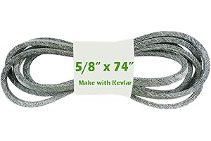 WEPARTICULAR 5/8" x 74" pas do cięcia kosiarki do trawy wykonany z kevlaru kompatybilny z MTD 754-0371 754-0371A 954-0371A 954-0271A 954-0371A