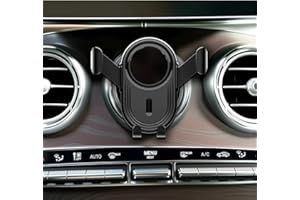 ICAILIN Car Phone Holder for Mercedes Benz A/B/C/E/S Mini Cooper Audi-TT Ford Jeep Suzuki Mustang Wrangler Swift Round Vents Mount for All Circular Air Vents iPhone 16/15/14 Pro Max Galaxy