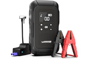 VoltSurge Arrancador de Coches,2000A Arrancador de Baterias de Coche (para 7L Gasolina o 5.5L Diesel),con Dos Salidas (5000A)