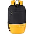Gear SUPERIOR XL 17L Samll Water Resistant School Bag/Casual 4 Compartment Backpack/College Bag/Sports Bag with Shoe Compartment for Men/Women (Black-Yellow)