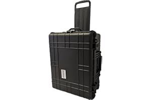 Challenger | TR5013 Heavy Duty Large Waterproof Travel Case, Flight Case, Camera Case with Foam | Wheeled Hard Case with Retractable Pull Handle | Customisable Pick & Pluck Foam Insert-IP67 Certified