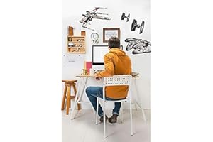 Komar Star Wars Deco naklejka SPACESHIPS | 100 x 70 cm | tatuaż ścienny, naklejka na ścianę, obraz ścienny, statek kosmiczny, Millennium Falke, 14723h