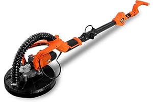 FEIDER – Ponceuse girafe 750 W 225 mm - Vitesse de rotation 1000-2100 tr/min - Tête pivotante - Manche sécable - Tube télescopique 110-180 cm - Abrasifs 6 - Sac de transport – FPG720S