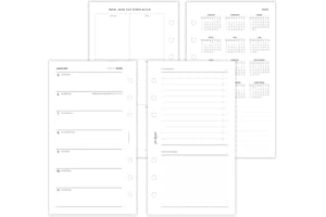 ‎PEN & PAGES pen & pages® Kalender 2026 "1 Woche eine Seite + ToDo" Personal 9,5 x 17,1 cm Kalendereinlage für Ringbuch mit DACH Feiertagen und Jahresübersicht 6 fach Lochung
