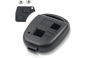 Kelay Clé de Voiture pour Toyota Yaris RAV4 Corolla Avensis Celica Camry Echo Prado TéLéCommande, Facile à Installer Coque Clé Toyota Yaris, Boitier Clef Toyota Rav4-2 Boutons