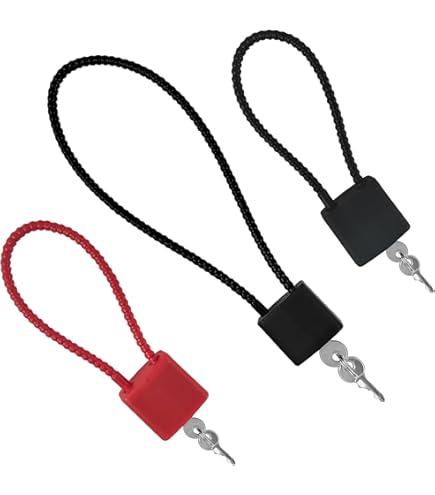 Lucchetti A Cavo Con Chiavi - 2 Pezzi Per Valigie, Biciclette E Armadietti (Nero)