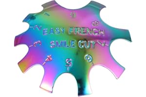 MINKISSY French Smile Line French Tip Nails Smile Line Tool Rainbow Stainless Steel Easy French Smile Line Tool Nail magnet tool DIY Manicure Nails French Tips