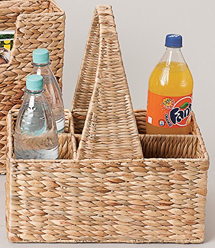 Preisvergleich Produktbild Flaschenkorb 6 Flachen Wasserhyazinthe 34X24X35cm