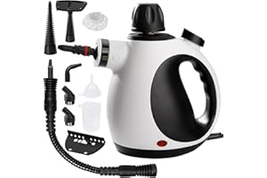 KOITAT Portable Steam Cleaner, Hand Held steamers for cleaning house, Home Multi Purpose - 10-Piece Accessory Kit for Sofa, Carpets, Upholstery