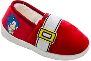 Sonic The Hedgehog, Sonic Le Hérisson, chaussons Sonic pour garçon, design Trainer Rouge, Taille 28-36 EU