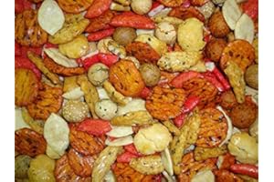 Snack Salati Di Riso Giganti, Crackers Croccanti Sanka Mix [1Kg] Perfetto Per Aperitivo Con Sale Fino Gusto Squisito. Merenda Crock Con Arachidi E Semi Di Sesamo. Qualità Di Prima Scelta - Dorimed