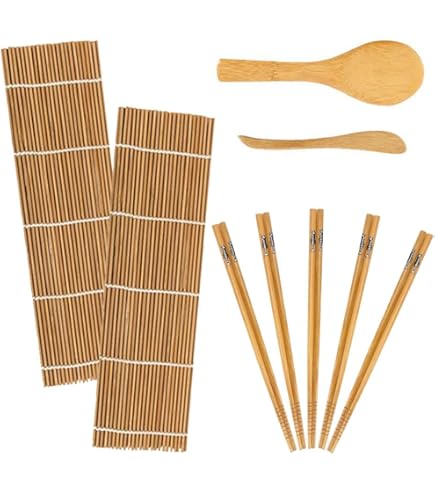 Hangiri In Legno Per Riso Sushi - 27 Cm, Set Per Preparazione Sushi Tradizionale - Foto 6