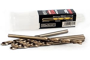 Ferrcan punte per metallo HSS DIN338 M35 5% cobalto Turbomax per forare in acciaio inox, ferro e altri metalli (confezione da 5 pezzi per misura)