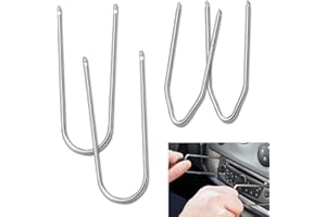 BRITECO 4PCS Car Radio Removal Tool Kit - U & V Shape Universal Audio Release Keys, Professional Auto Stereo Removal Set for Easy Access & Repair