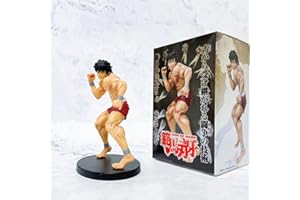 Xinchangda Hanma Baki Action Figure Anime Baki Fighting Posture PVC Figure Statue Collection Model Desktop Display Decor Ornaments Gift for Fans