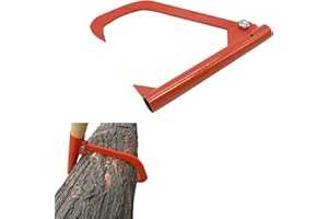 JIAKALAMO Gancho para pero, herramienta de rodillo de patio Peavy para troncos de acero, palanca de tala, levantador de troncos (tamaño: 17.7 pulgadas)