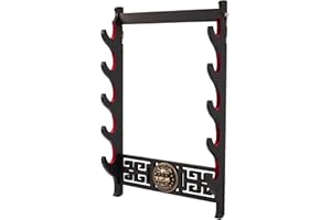 FOXSMZZ Kirin Sword Legends Wall Mountain Sword siège Velours Pad décoration présentoir Pad décoration Katana (5 Niveaux)