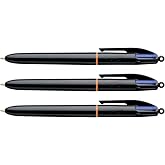 BIC d&ouml;rt renkli t&uuml;kenmez kalem, 4 renk (TM), şaft siyah, ISO 12757 &ndash; 2 u&ccedil;